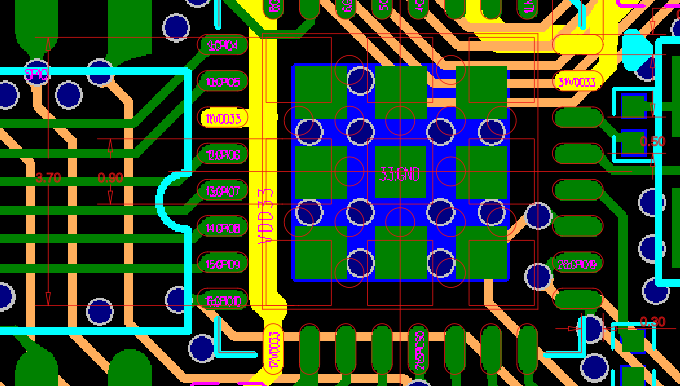 esp32-c2.dxf GND pad is bigger than GND pad given in HW design guide.png